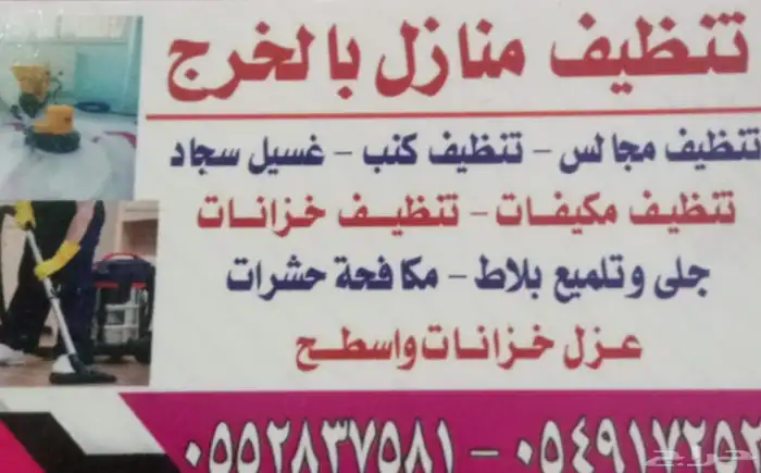 تنظيف منازلي كنب سجاد خزانات بلاط مكفحات الحشرات 2