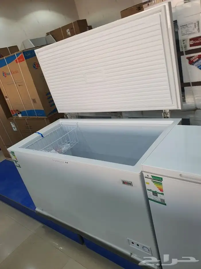 فريزر افقي سرين 14.1 قدم أبيض جديد توصيل مجاني 6
