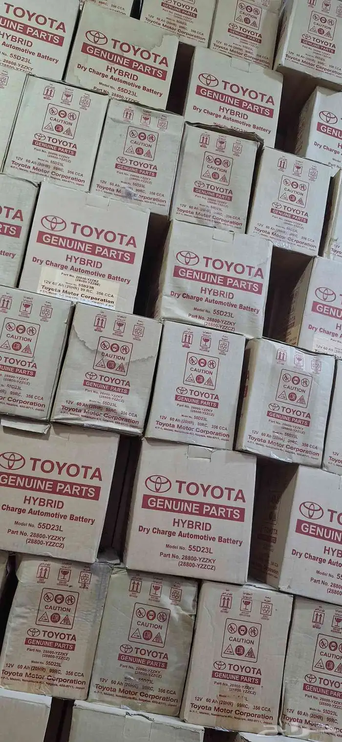 بطاريات تويوتا ياباني اصلي تعبئة اسيد 0