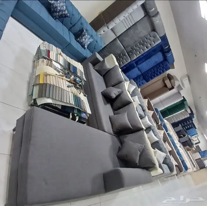 كنب جديد جاهز حرف ال و7نفر شامل التوصيل 4