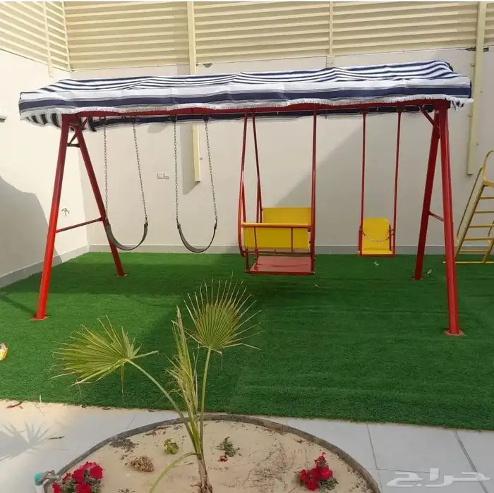 مراجيح العاب اطفال زحليقه حداد بلاستيك فايبر 8