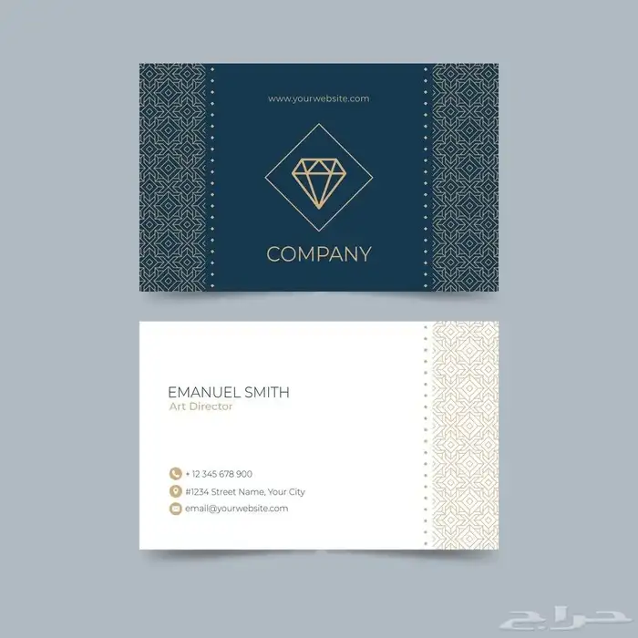 تصميم كرت شخصي فاخر تصميم بزنس كارد Business Card 0