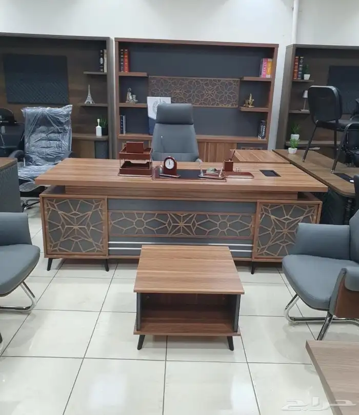modern manager desk set and staff desks 3