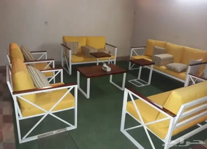 لتفصيل جلسات خارجية جلسات حديد خشب مركاز تفصيل علي حسب الطل 0