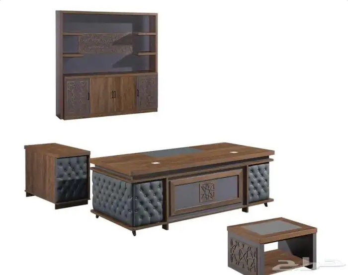 modern manager desk set and staff desks 1