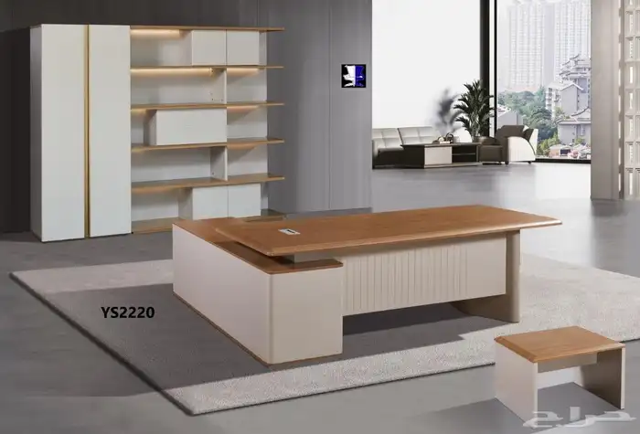 جديد مكاتب مودرن مدير و مكتب طقم كامل و طاولة اجتماع و كراسي 2