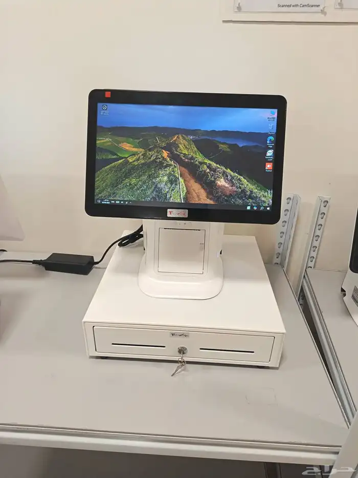 جهاز كاشير اتنين شاشة لمس مدمج بطابعه فواتير 0