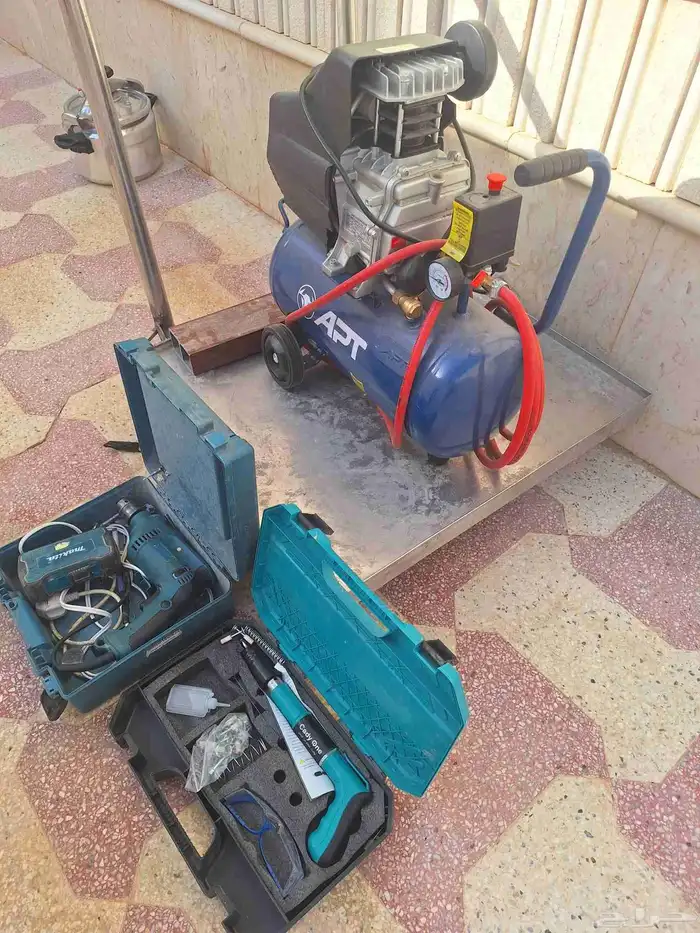 ماطور هواء اخو الجديد و دريل ماكيتا ومسدس 0