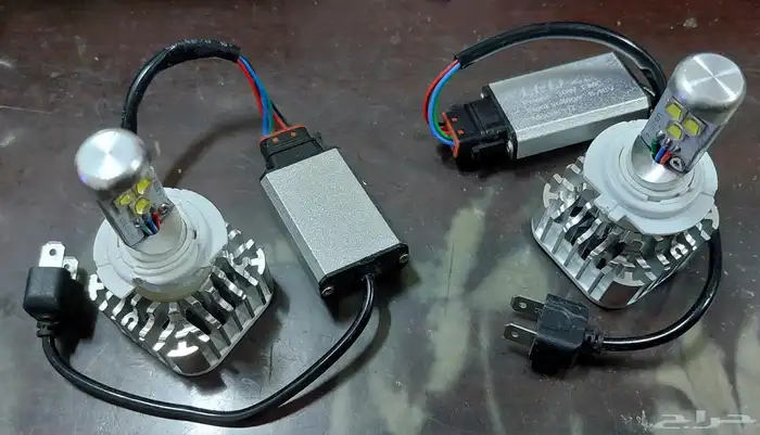 ليد h7 لون ابيض شغال على الشرط H7 led 30W 8 48V 1