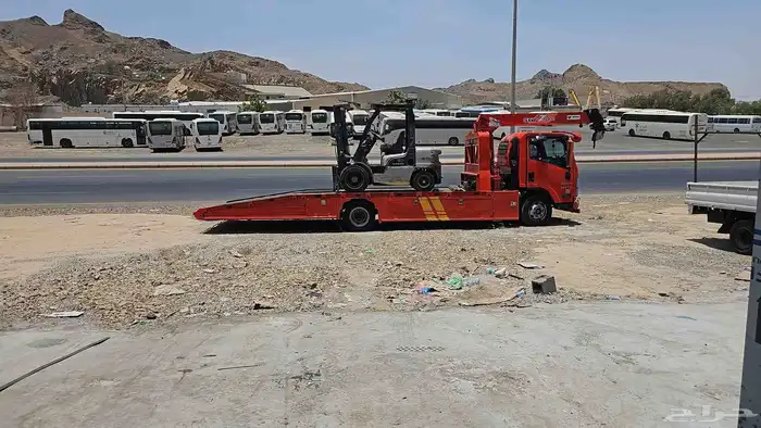 سطحه لنقل السيارات كرين لرفع المعدات 3