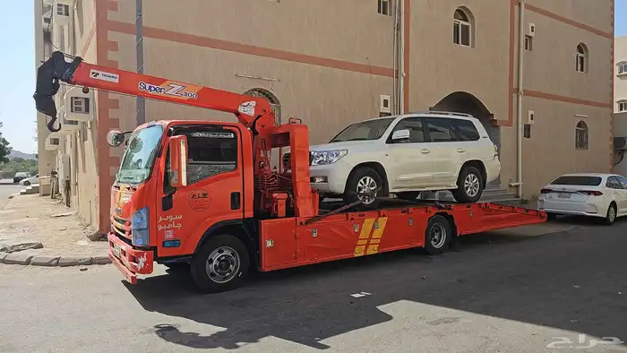 سطحه لنقل السيارات كرين لرفع المعدات 4
