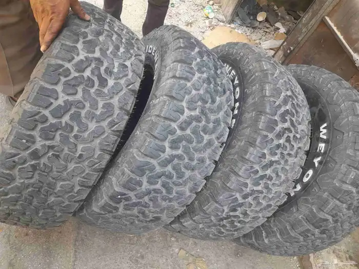 كفرات ود واي نضيفه مره خاليه من العيوب تاريخ نهايت 23 5