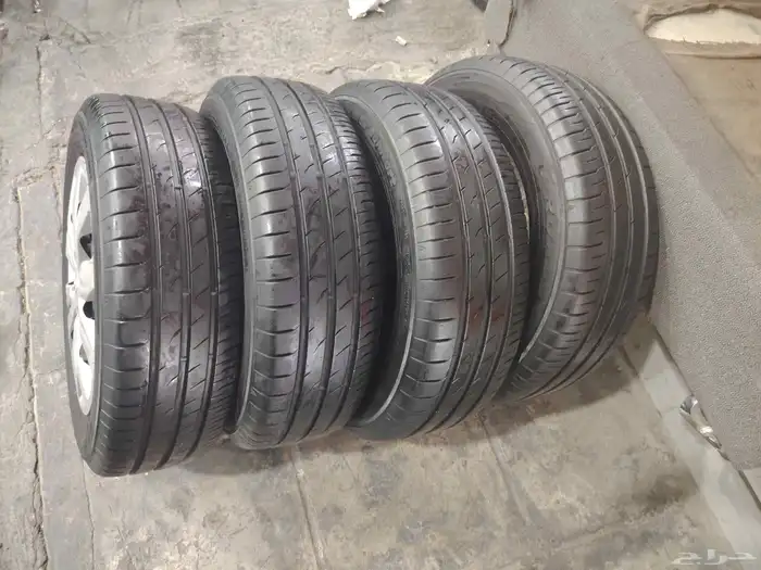 جنوط اكسنت 4 مسمار مع كفرات مقاس 15 3