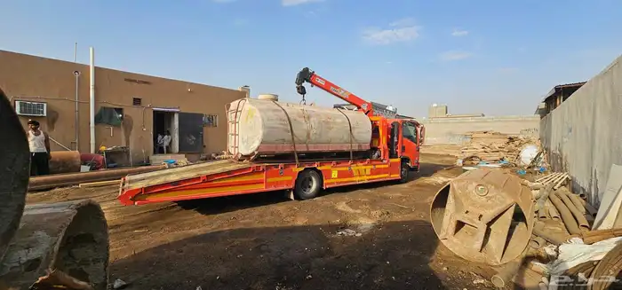 سطحه لنقل السيارات كرين لرفع المعدات 1