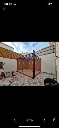 مضلات سواتر خيام برجولات غرف زجاجيه بديل خشب داخلي وخارجي 7
