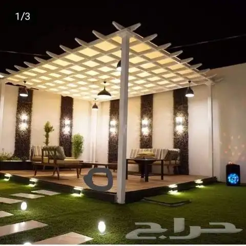 مضلات سواتر خيام برجولات غرف زجاجيه بديل خشب داخلي وخارجي 3