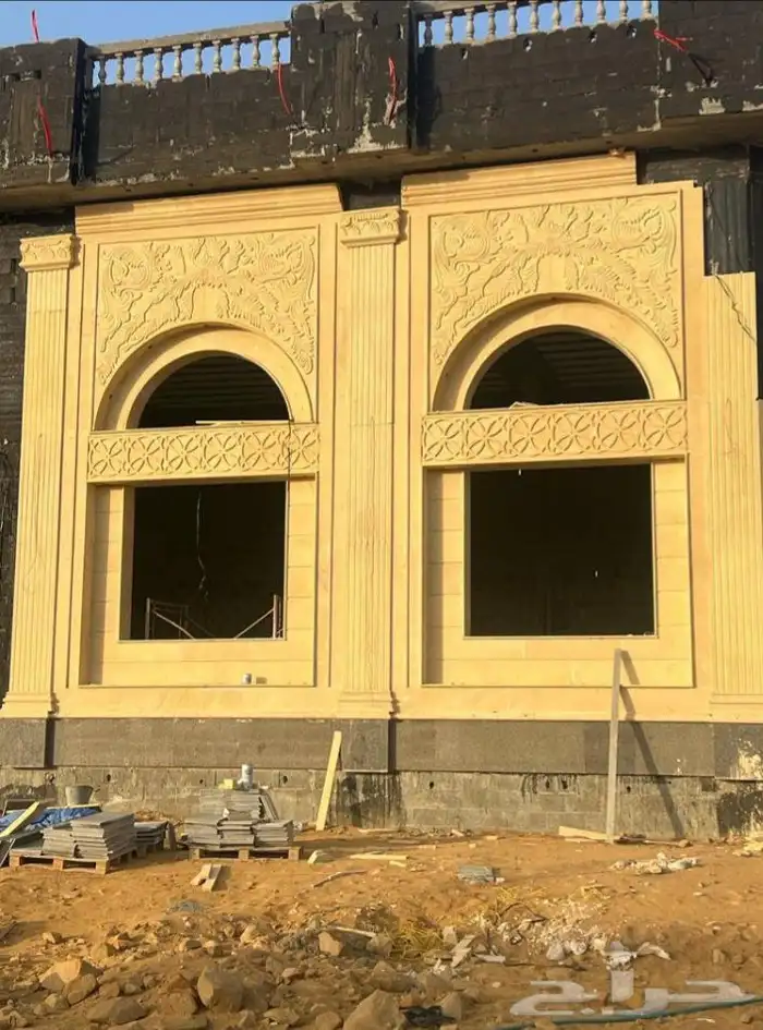 مقاول حجر رخام ميكانيكي بورسلان ديكورات وجهات جي آر سي فوم 17