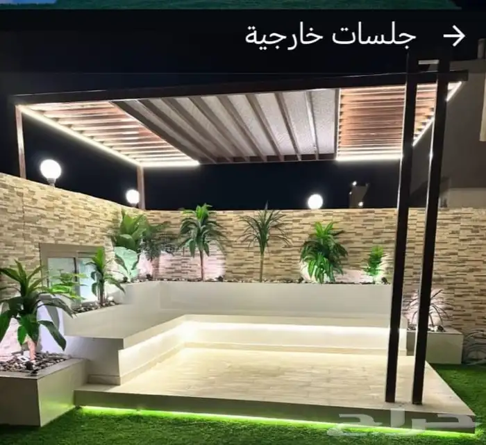 بديل خشب وعشب صناعي ومظلات 3