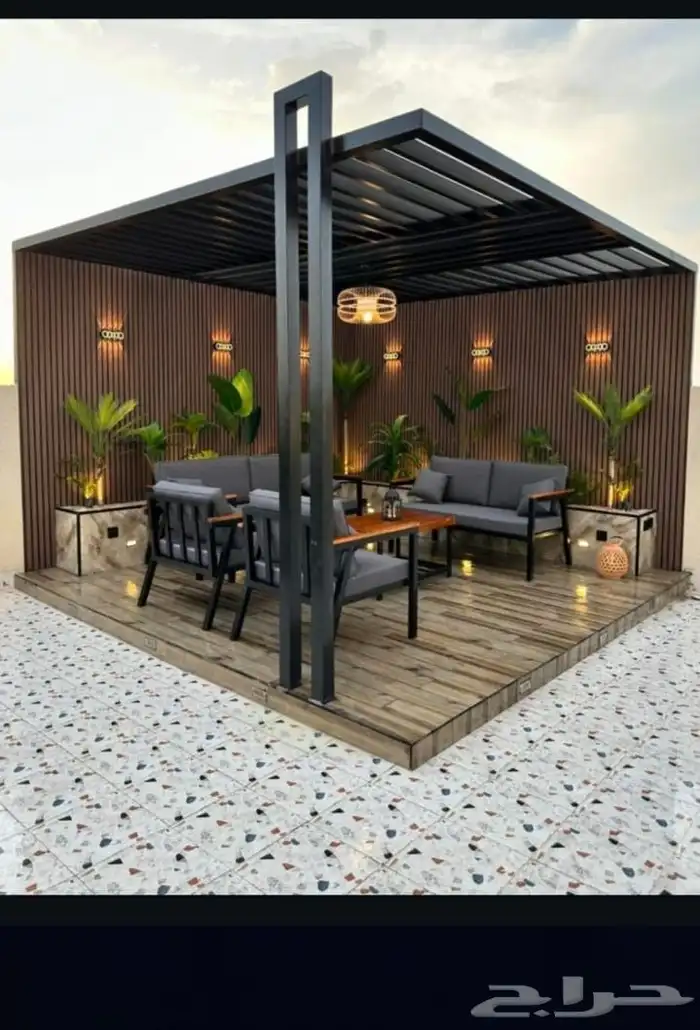 بديل خشب وعشب صناعي ومظلات 0