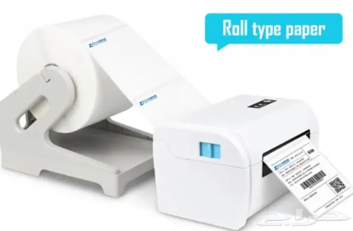 طابعة بوليصات و استكرات جديدة لم تستخدم 0