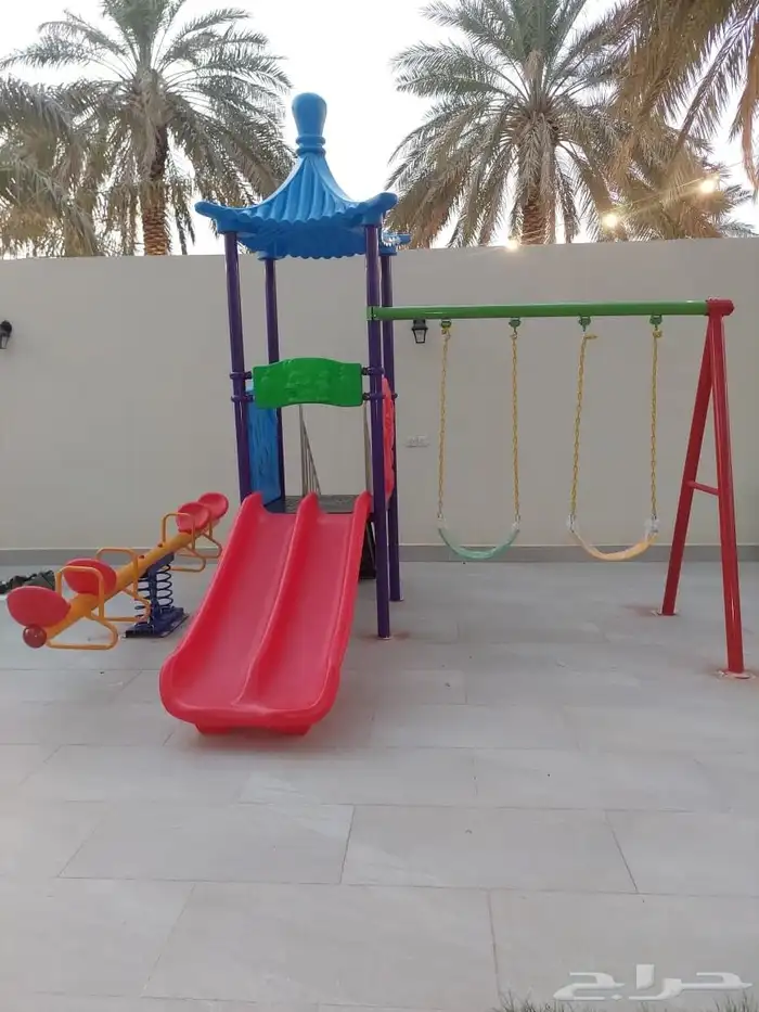 مراجيح العاب اطفال زحليقه حداد بلاستيك فايبر 5