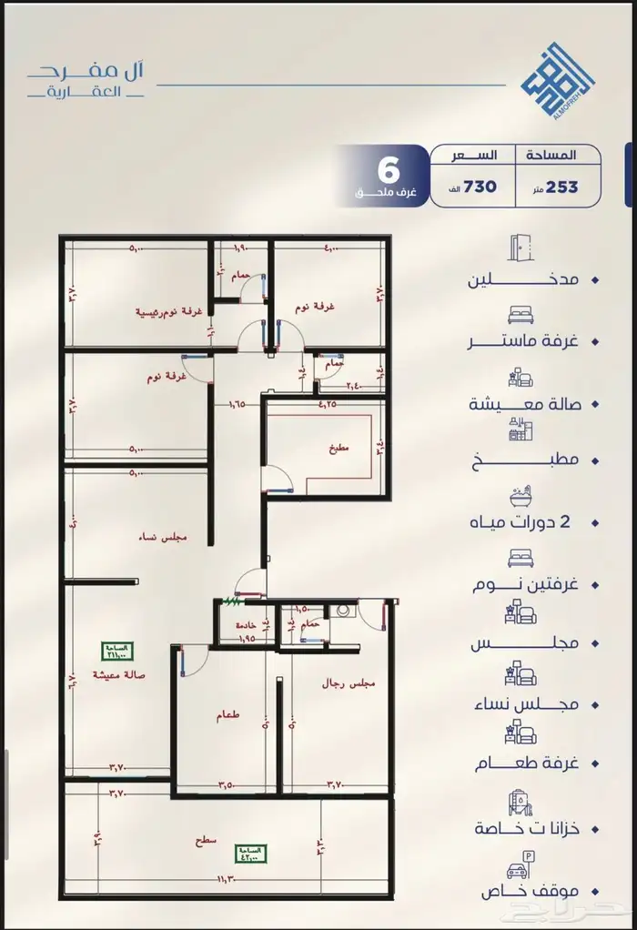 حي النزهه غرفتين وا 3 و 4 غرف وملاحق بجميع النموذجات 3