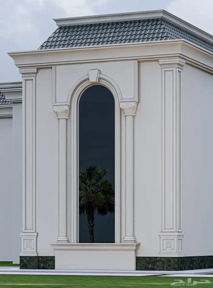 من بعض أعمالنا الجبس الفرنسي وجهات مع الفوم الحجري 0