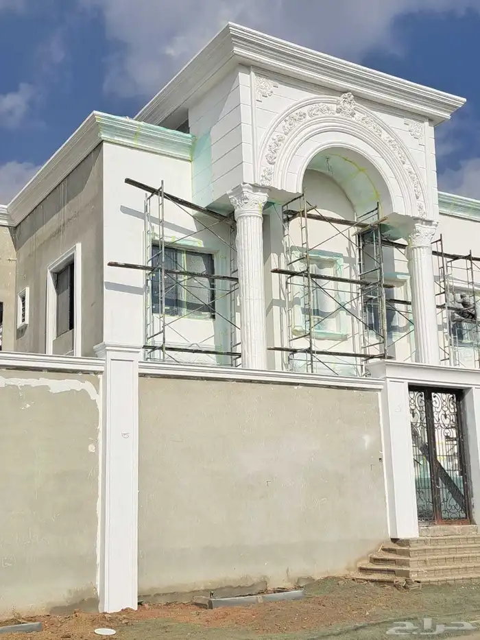 من بعض أعمالنا الجبس الفرنسي وجهات مع الفوم الحجري 6