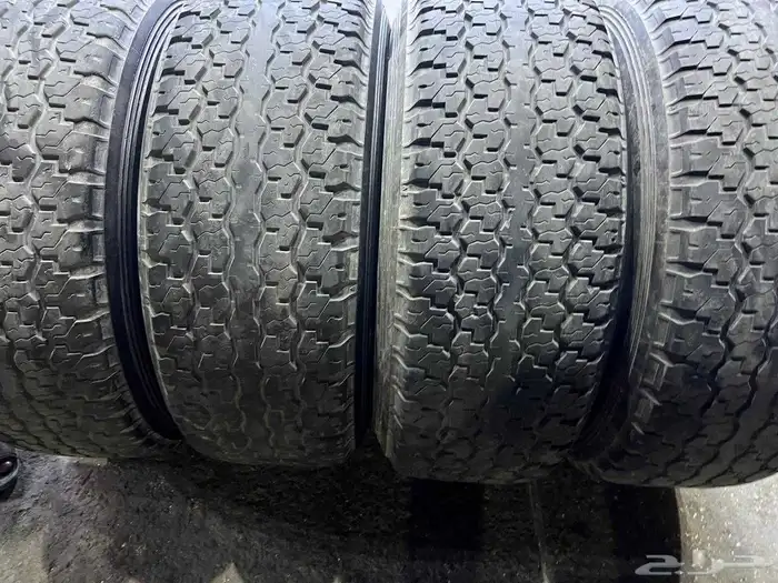 جنوط سنبوسه مع كفرات دنلوب مقاس 275.70.16 بترول فتك 8