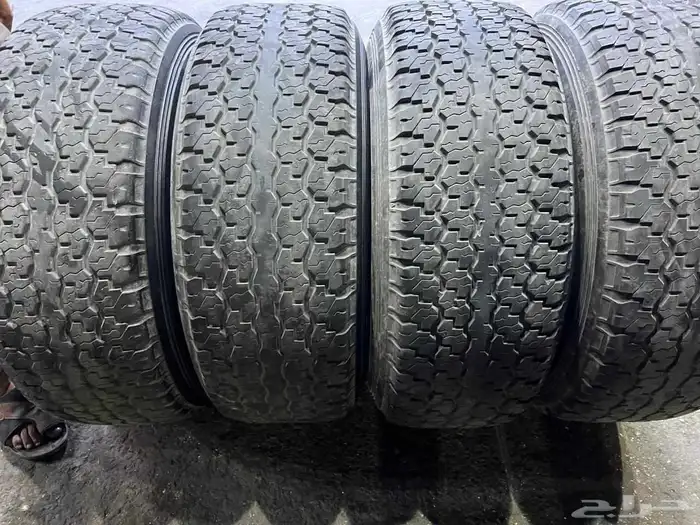 جنوط سنبوسه مع كفرات دنلوب مقاس 275.70.16 بترول فتك 7