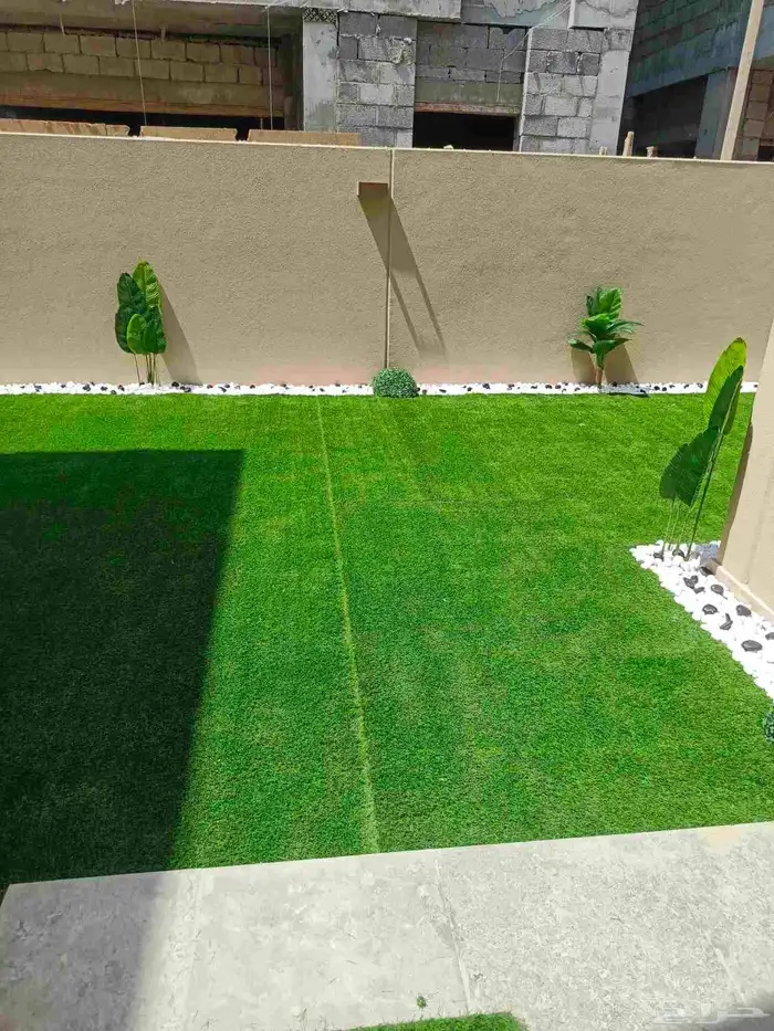 تنسيق حدائق وديكورات حجريه وعشب ارضي وجدارى 4