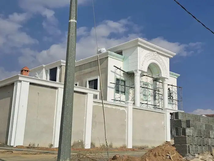 من بعض أعمالنا الجبس الفرنسي وجهات مع الفوم الحجري 8