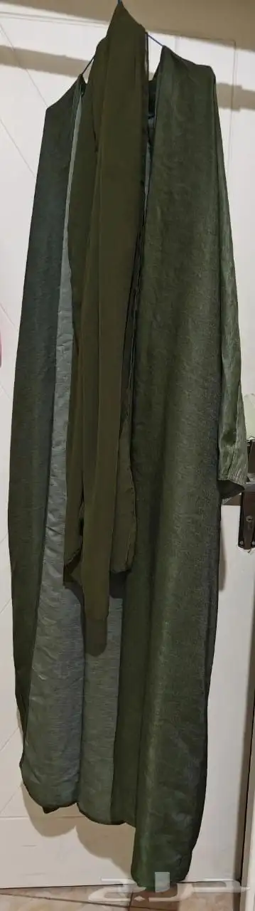 عباية نوفه زيتي مع طرحة 1
