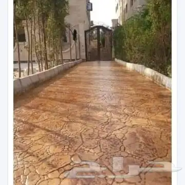 أرضيات   الخرسانة   مطبوعة   ملونة   صبة   مروحة   هليكوبتر 9