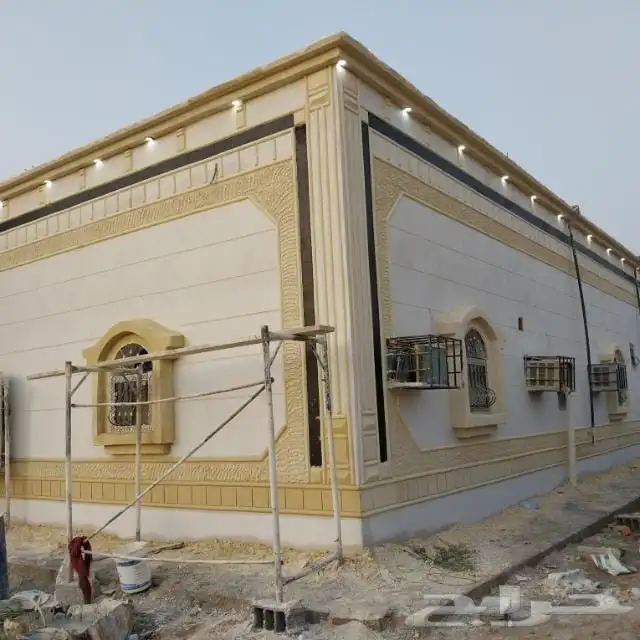 لياسه خارجيه ملونه بديل الحجر وشغل العازل المائي للسطوح والو 8