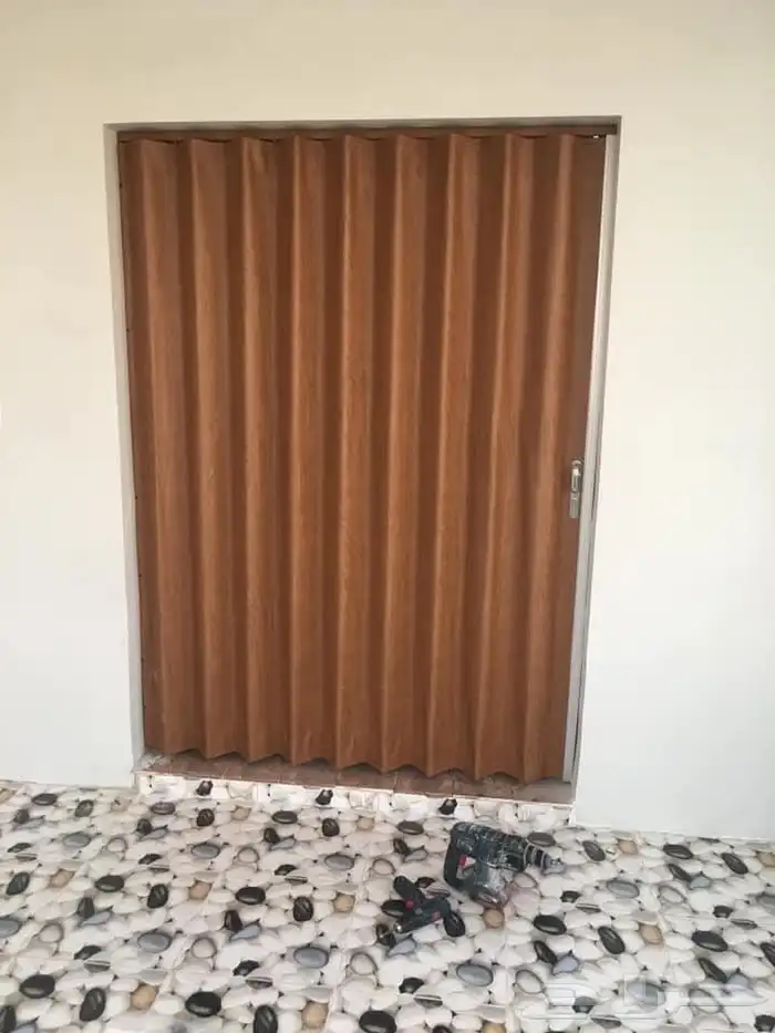 ابواب سحب سحاب سحابة جلد وبلاستيك كورديون كورديون 4