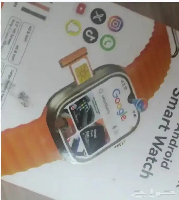 ساعه اندرويد ذكيه بشريحة 4g 0