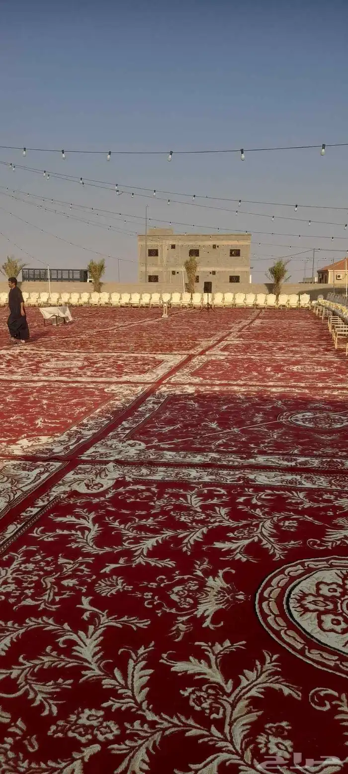 تاجير للحفلات والمناسبات فرش من كل الانواع وكراسي ملكي وخيام 5