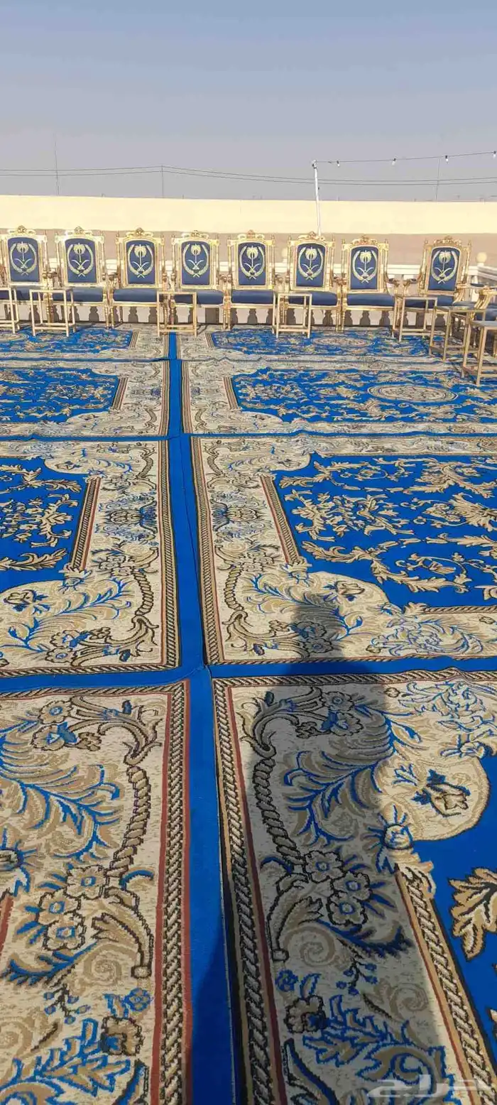 تاجير للحفلات والمناسبات فرش من كل الانواع وكراسي ملكي وخيام 2