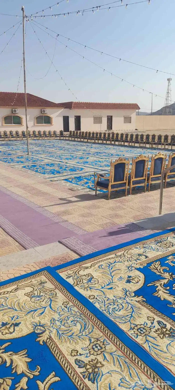 تاجير للحفلات والمناسبات فرش من كل الانواع وكراسي ملكي وخيام 1