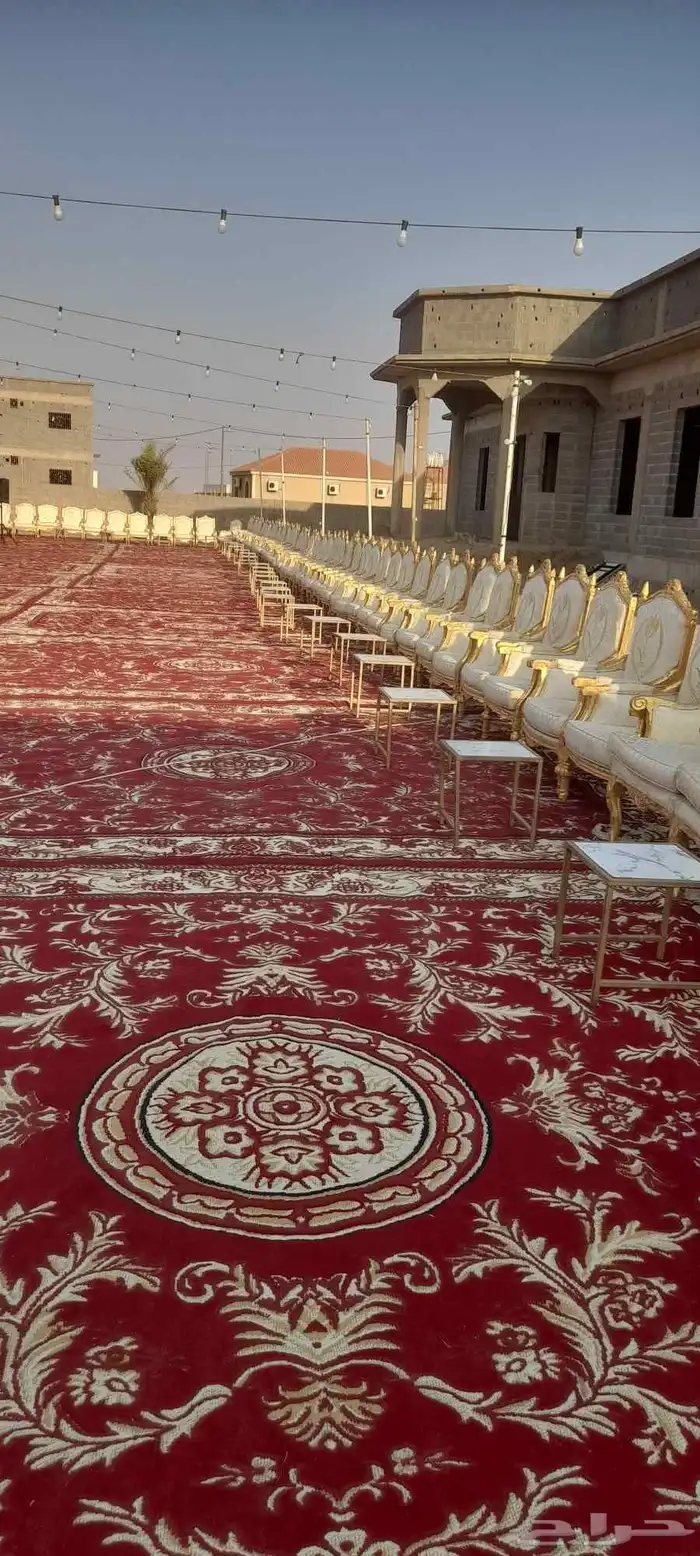 تاجير للحفلات والمناسبات فرش من كل الانواع وكراسي ملكي وخيام 6
