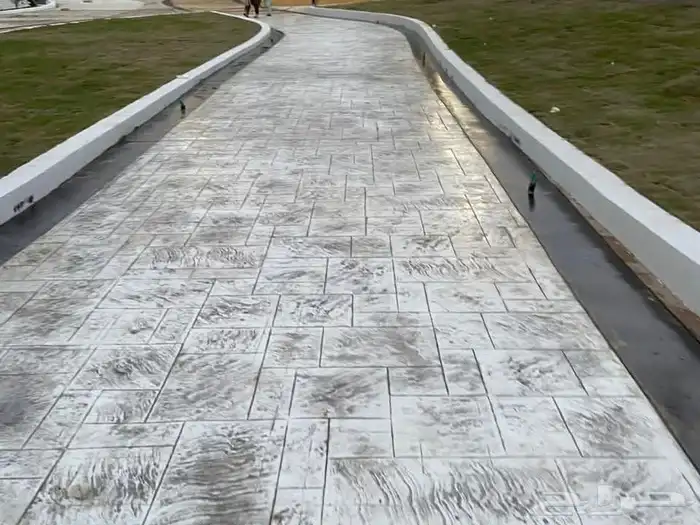 أرضيات   الخرسانة   مطبوعة   ملونة   صبة   مروحة   هليكوبتر 6