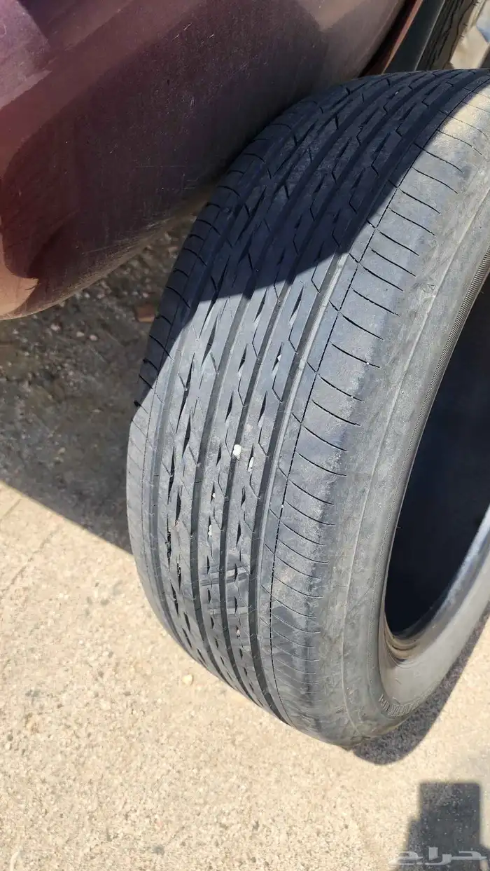 كفرات مقاس 17..225..55 ياباني نظيفه من الرقع 2