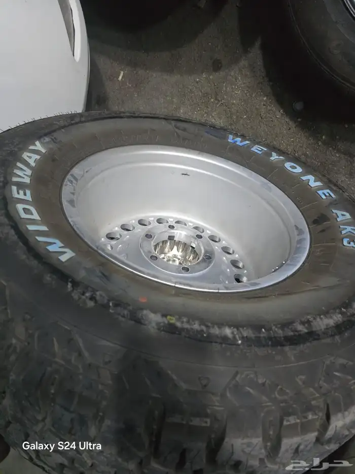 كفرات حجري ودواي 315علا70جنط 17بجنوط بلاك رينو 6