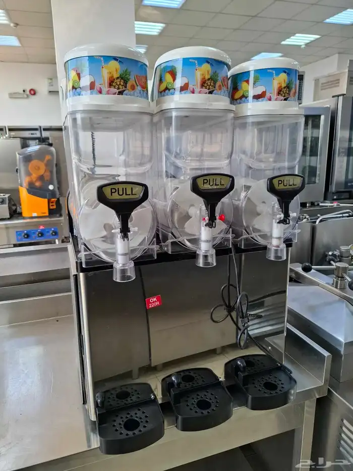 مكينة سلاش 3 احواض مستعمل نظيف جدآ 0