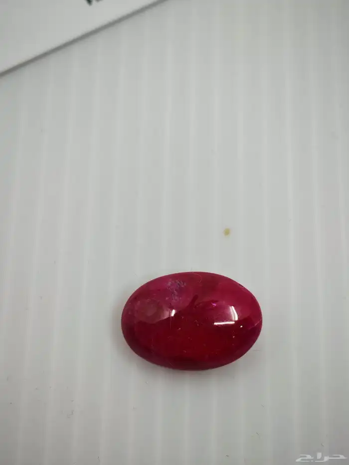 ياقوت طبيعي راهي معالج حرارة بشهادة دولية معتمدة 5