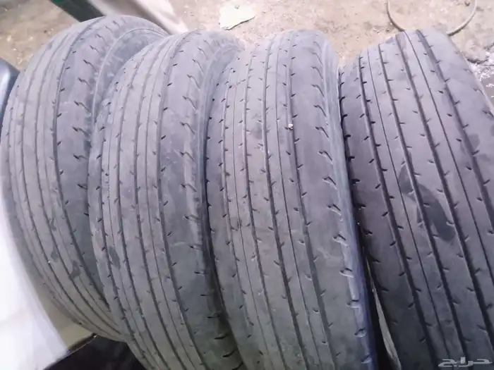 كفرات دنلوب شاهين وكالة شاص مقاس 225علا95جنط 16مستخدم نضيف 3