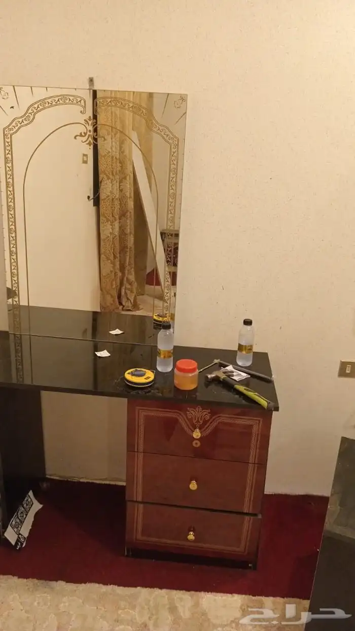 غرفةالنوم كامل ايكيا مره نظيف وكويس بل السعر مناسب 1