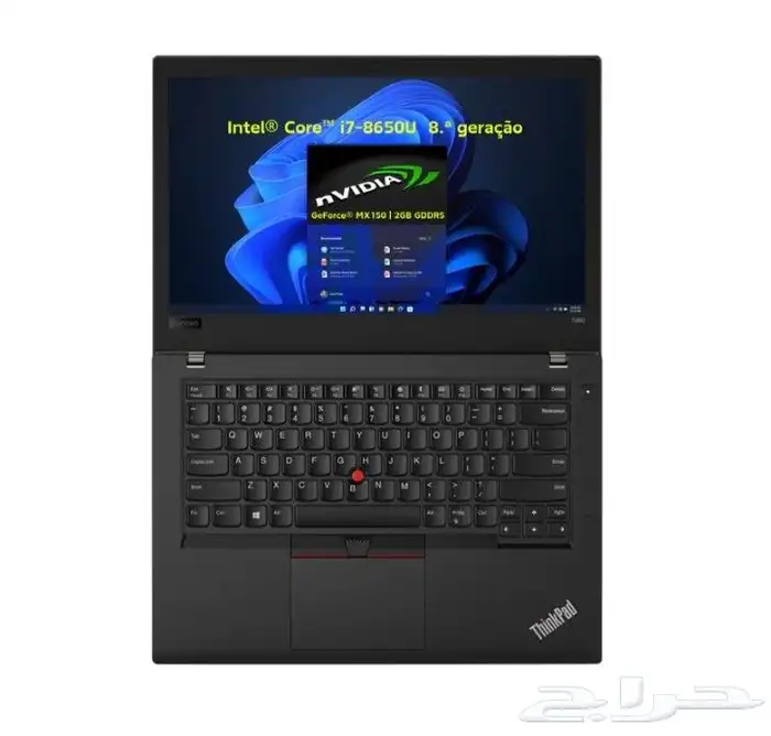 لابتوب Lenovo ThinkPad T480 معالج i7 رام 16 هاردسك 512SSD كر 0