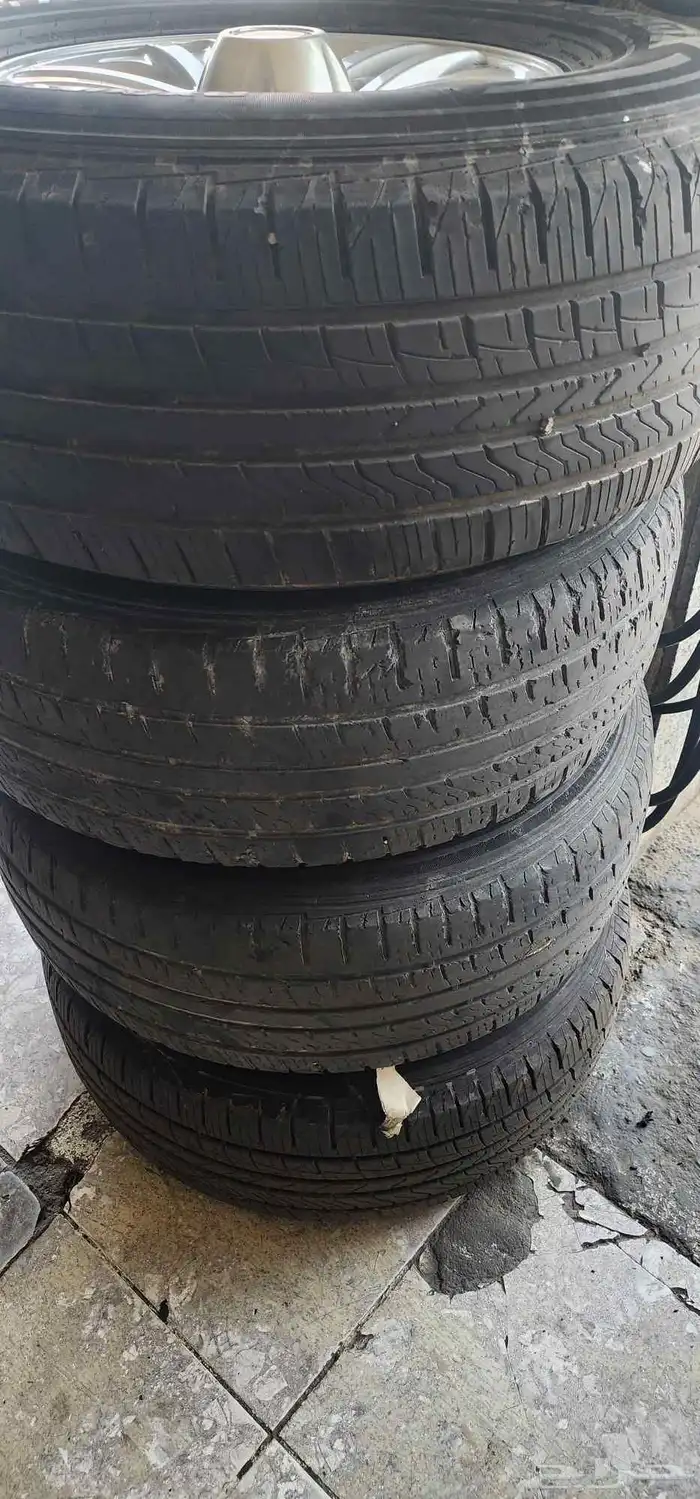 5 حبه كفرات مع جنوط اصلي مقاس 16 يركب شاس وجيب 2